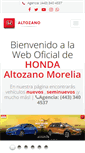 Mobile Screenshot of hondaaltozano.com