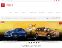 Tablet Screenshot of hondaaltozano.com